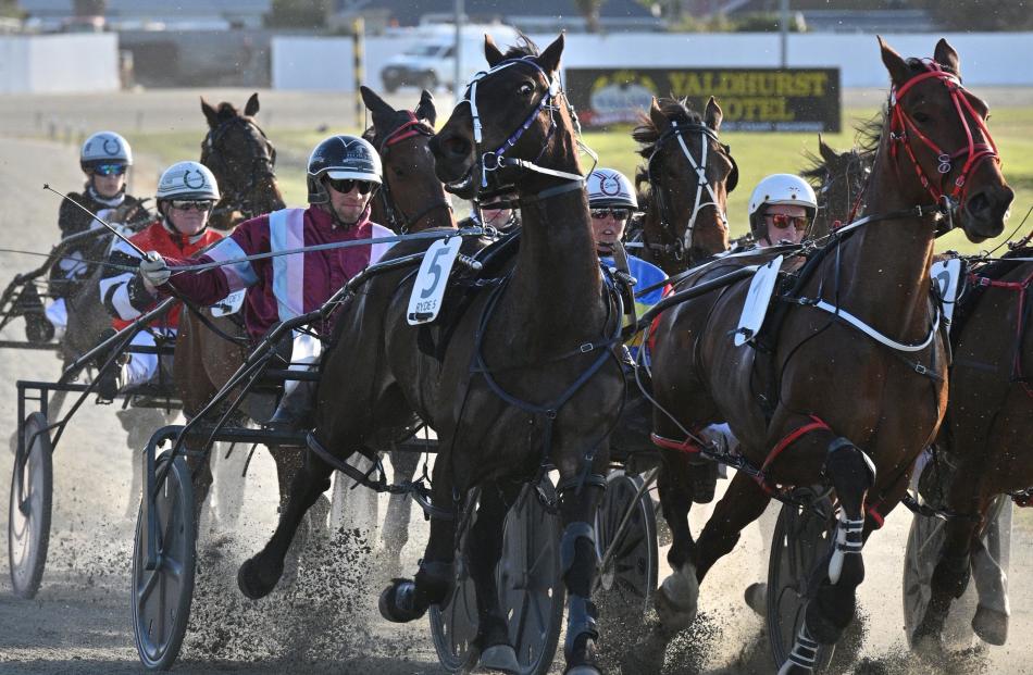 A dramatic image of race 4 at Forbury Park Raceway taken in October.