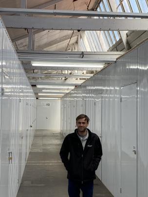 Mill Park industrial site manager Frank Offen is flanked by some of the 440 storage units which...