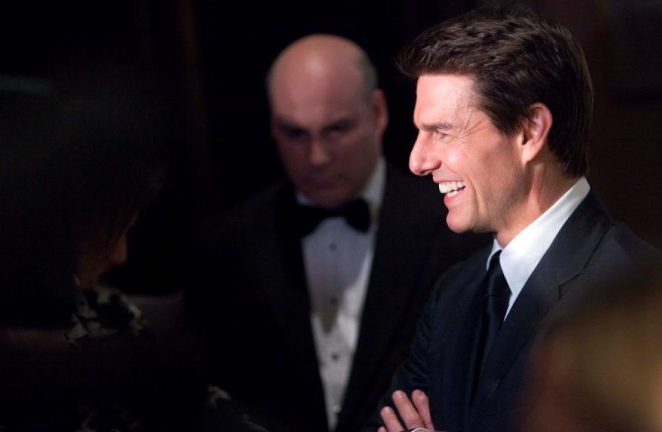 Tom Cruise arrives at the Waldorf Astoria before The Friars Club and Friars Foundation honoured...