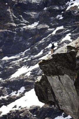 The thrill-seeker  logged more than 6000 sky-dives before spreading his wings to  base-jumping...