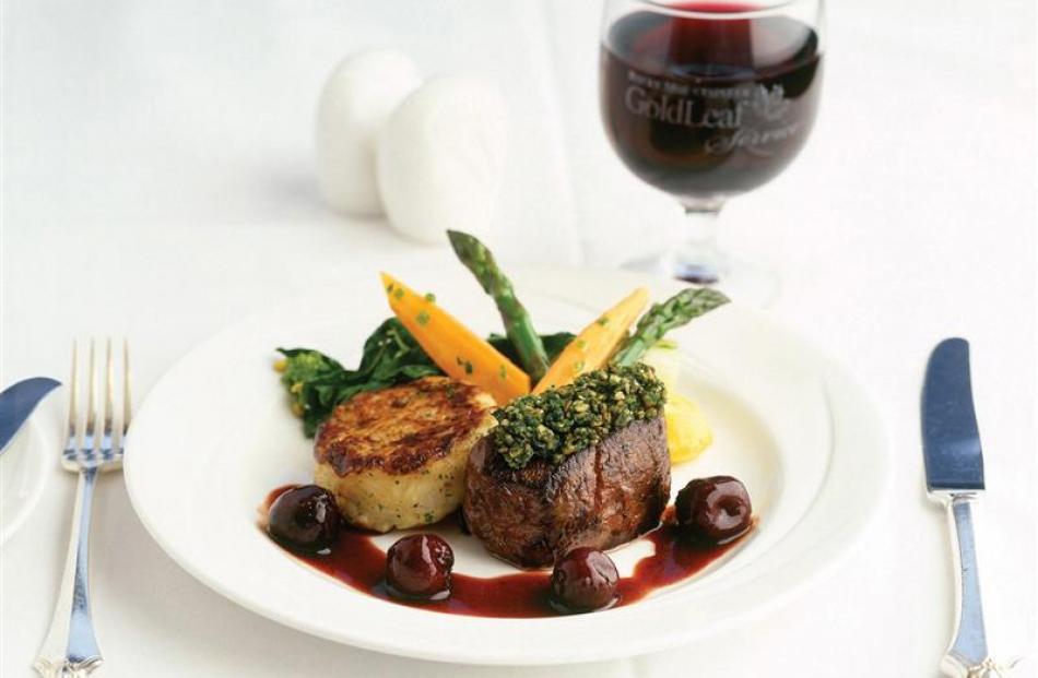 The food aboard the train is superb.