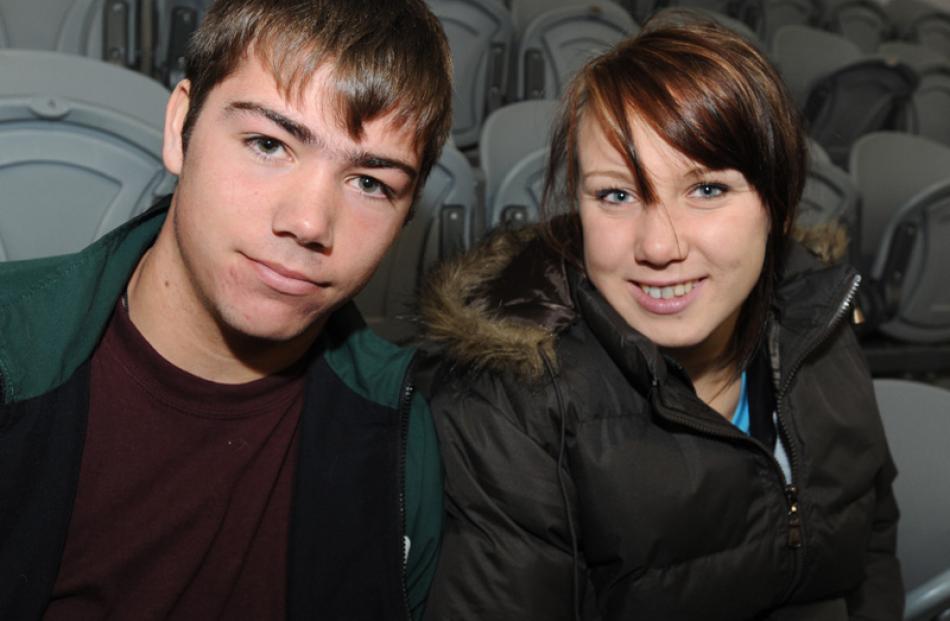 Brendan James (16) and Kerri Tosland (14), both from Karamea.