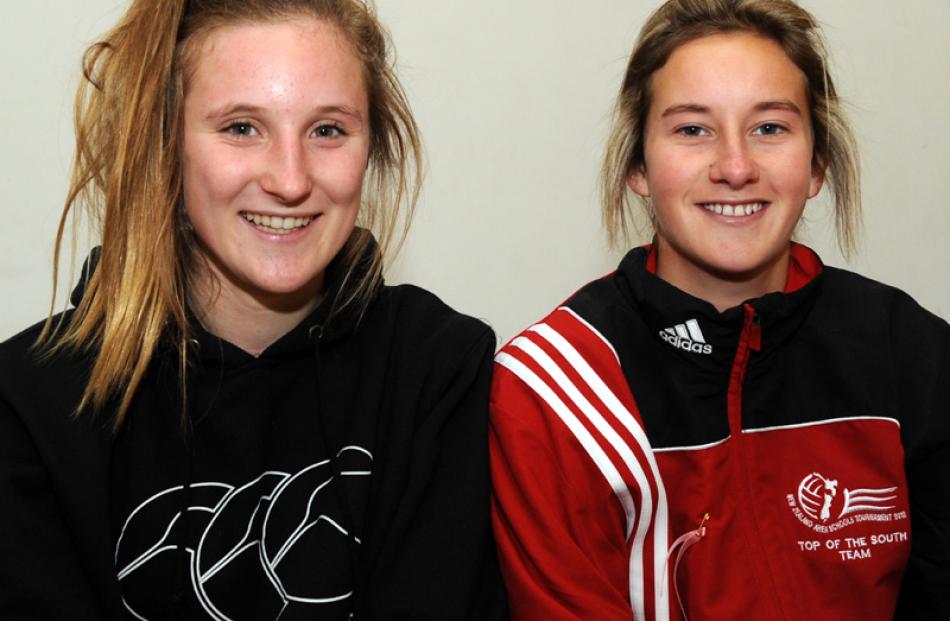 Ella Kotlowzki (15), from Akaroa, and Eryn Sinclair (15) from Hurunui.