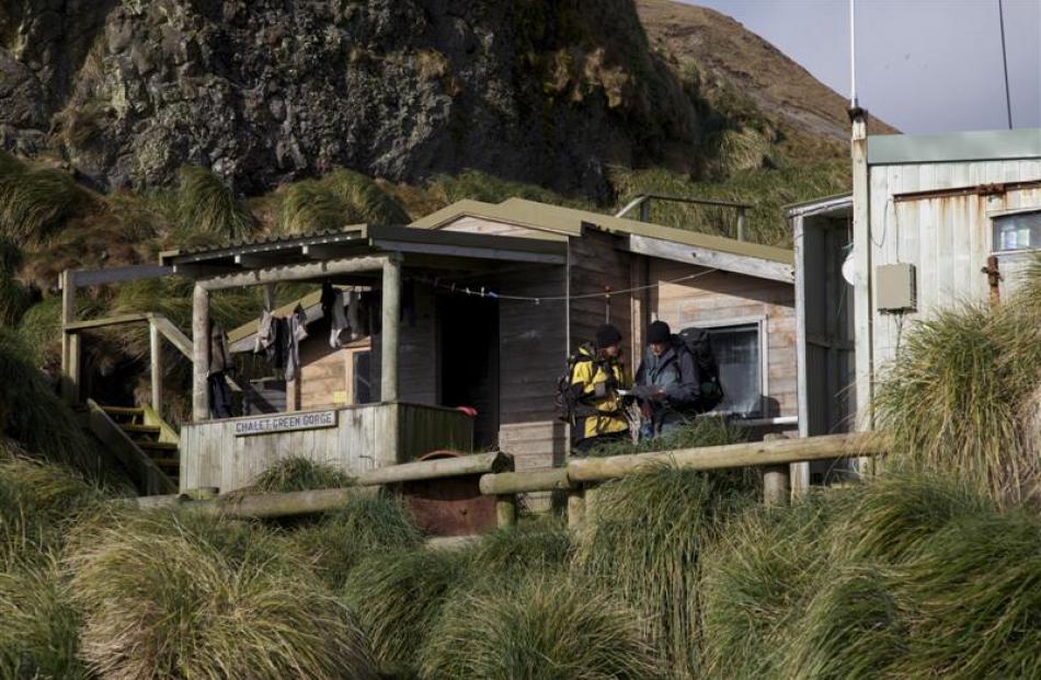 The Australian Antarctic Division field hut at Green Gorge where the hunters stayed when in the...