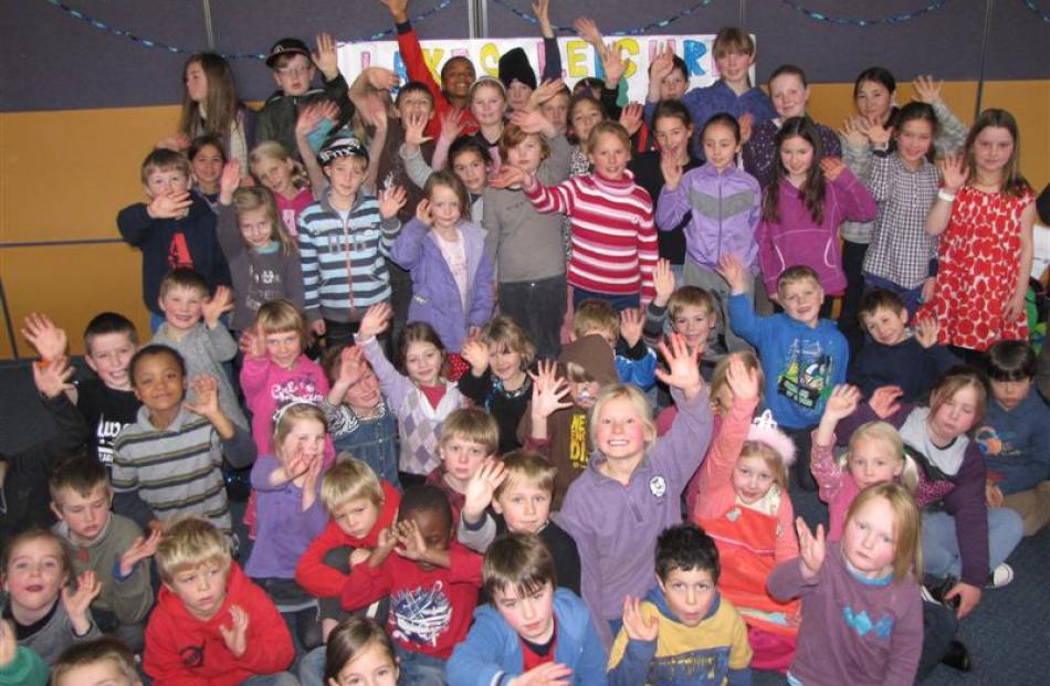 Some of the children taking part in Lakes Leisure's school holiday programme at the Queenstown...