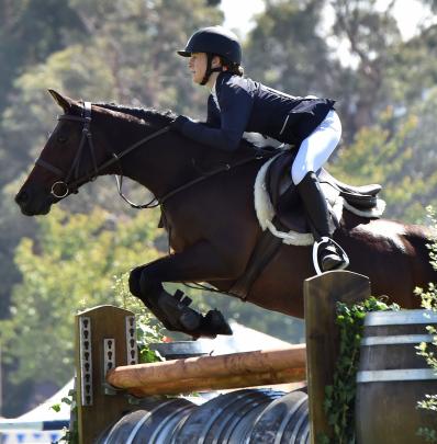 Millie Wilson (16) of Darfield on her horse Ellangowan Milady in the showjumping 1m jump.