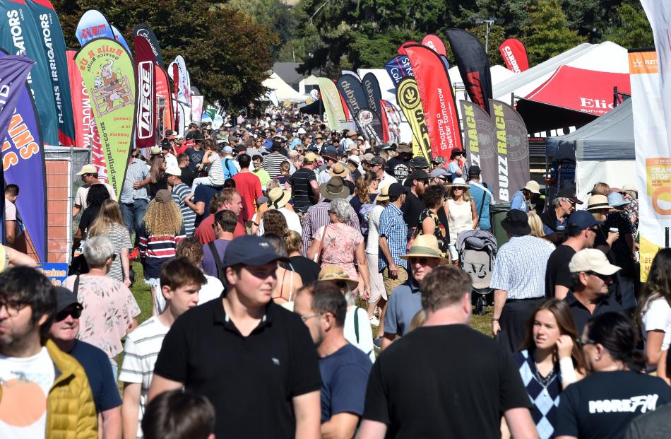 A huge crowd attended the show on a scorcher of a day in Wanaka on Saturday.
