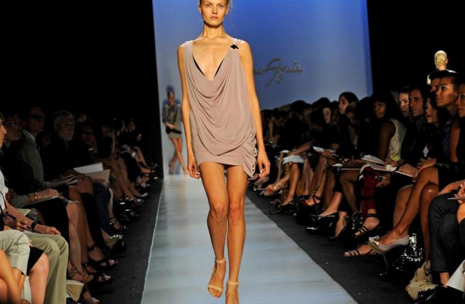 The spring 2009 Max Azria collection on Tuesday. Photo Louis Lanzano/AP.