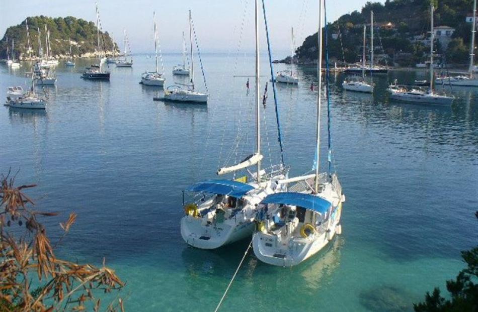 Picturesque Lakka, on the island of Paxos.