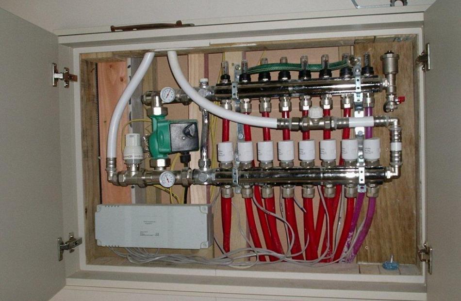 With underfloor there's virtually nothing to see, just the distribution manifold tucked away in a...
