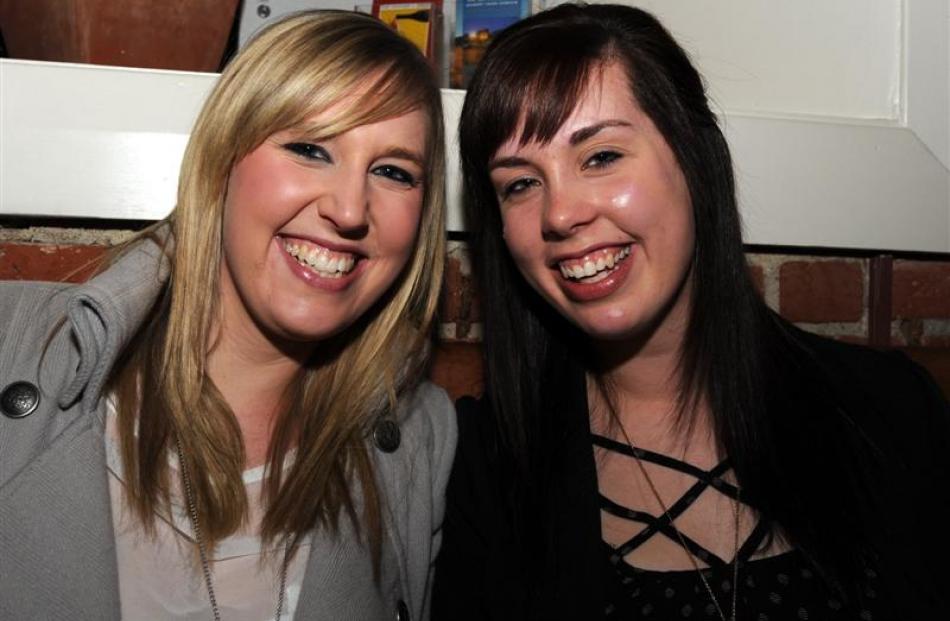 From left; Charlotte Napier and Kate Oakley, both of Oamaru. PHOTO: Gregor 
Richardson