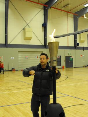 Lakes Leisure's Richie Heap lit the torch and made the announcement "let the games begin".