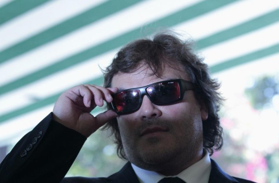 Actor Jack Black arrives at a Hollywood Foreign Press Association's luncheon at the Beverly Hills...