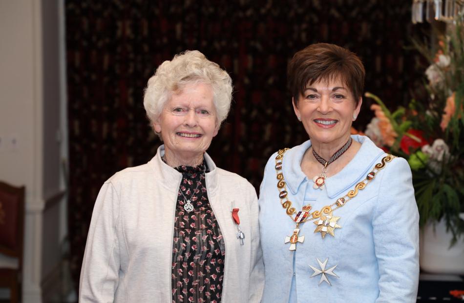 Marilyn Cassidy and Dame Patsy. Photo: Government House 