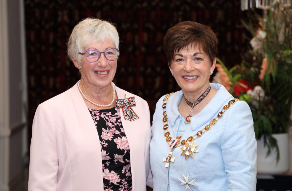 Fran Rawling with Dame Patsy. Photo: Government House 