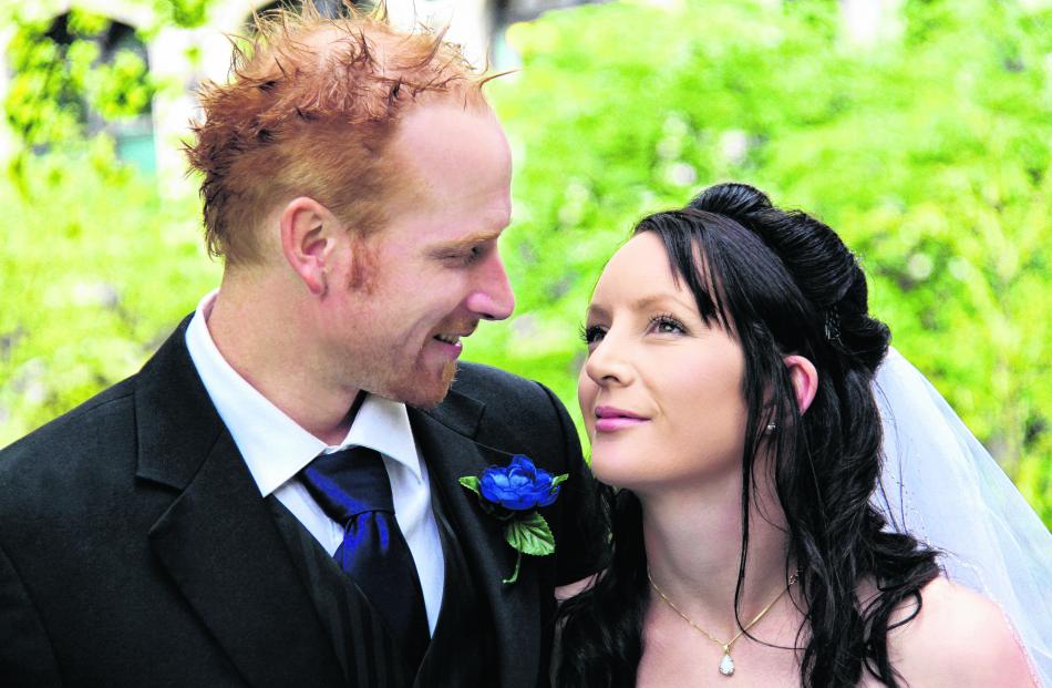 Clinton and Rebecca Bates celebrated their wedding at Mosgiel last October. GILLIES PHOTOGRAPHY.