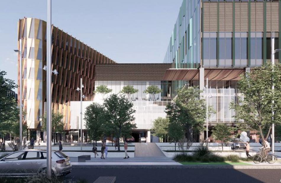 Artist's impression of the new Dunedin Hospital. Image supplied