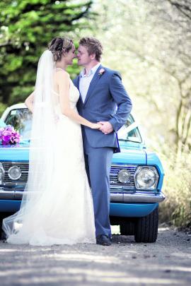 Ben and Lisa Patston, who were married in Oamaru in January. RACHAEL KELLY PHOTOGRAPHY.