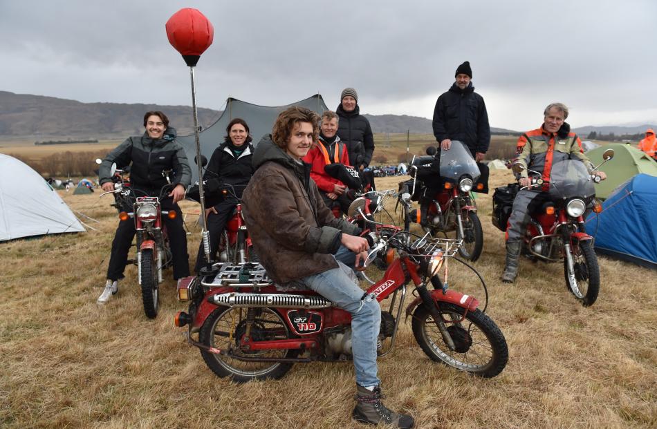 Ben (centre) and (from rear left) Bo, Lindy, Bert, Hans, Rolls and Maartin Hofmans, from...