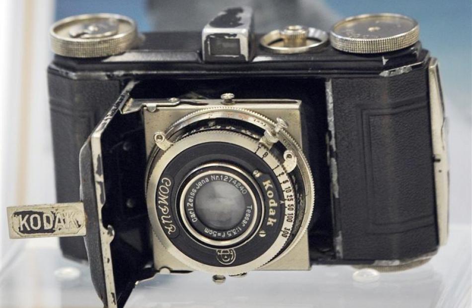 The Kodak camera taken by Sir Edmund Hillary to the top of Mt Everest. Photos by ODT/supplied.