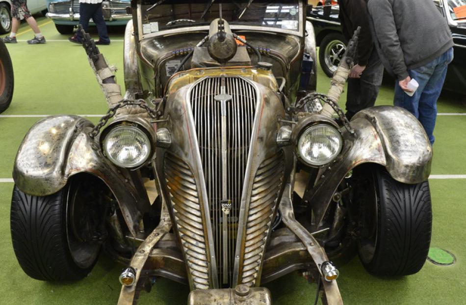 David Jeffery, of Christchurch, turned heads with his hot rod creation which is also road legal.