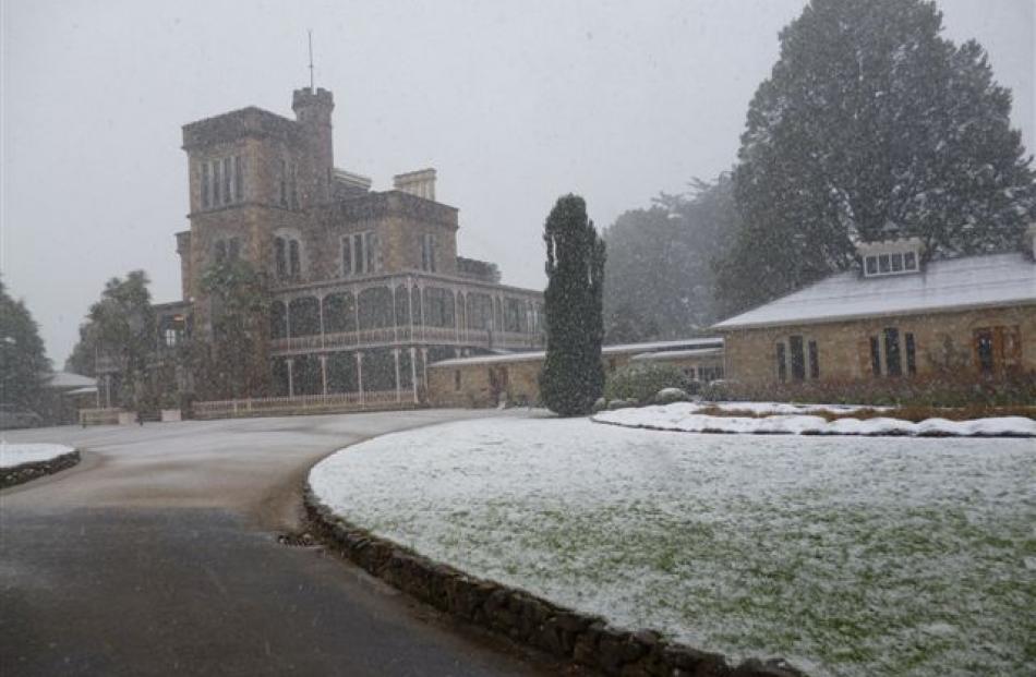 Larnach Castle at 11.45am. Photo by Brian Langley