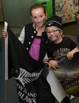 Jody Burrell (10) and Joel George (6), of Dunedin.
