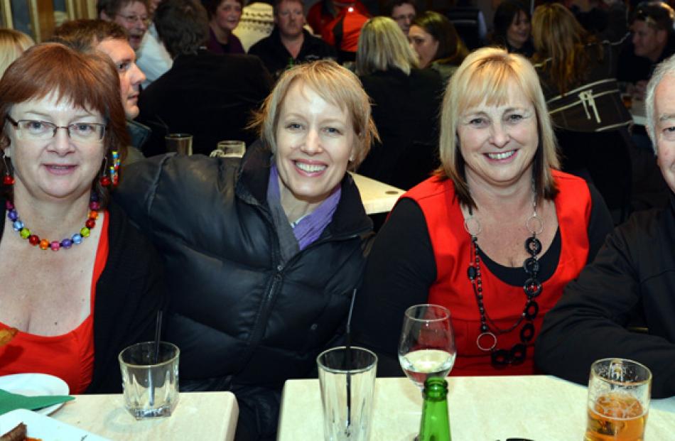 Nikki Hosking, Monique Elleboode, Karen Smith and Keith Towns, all of Dunedin.