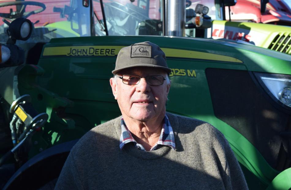 Ernie White, of Gore. Retired farm worker ... ‘‘Purely to support the farmers. I’ve worked on...