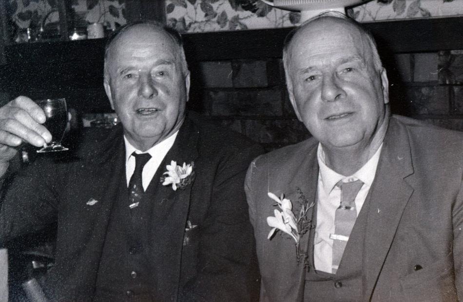 Twin brothers Watt (left) and George Copland.
