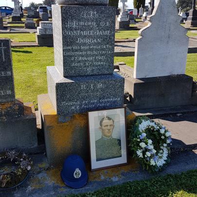 Constable James Dorgan’s gravesite in the Timaru Cemetery, the location for Police Remembrance...