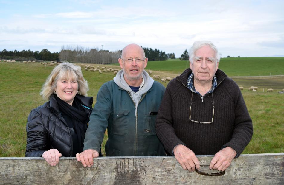 The Lawrence family including (from left) Sue, Mark and  Ray have farmed on the same land in...