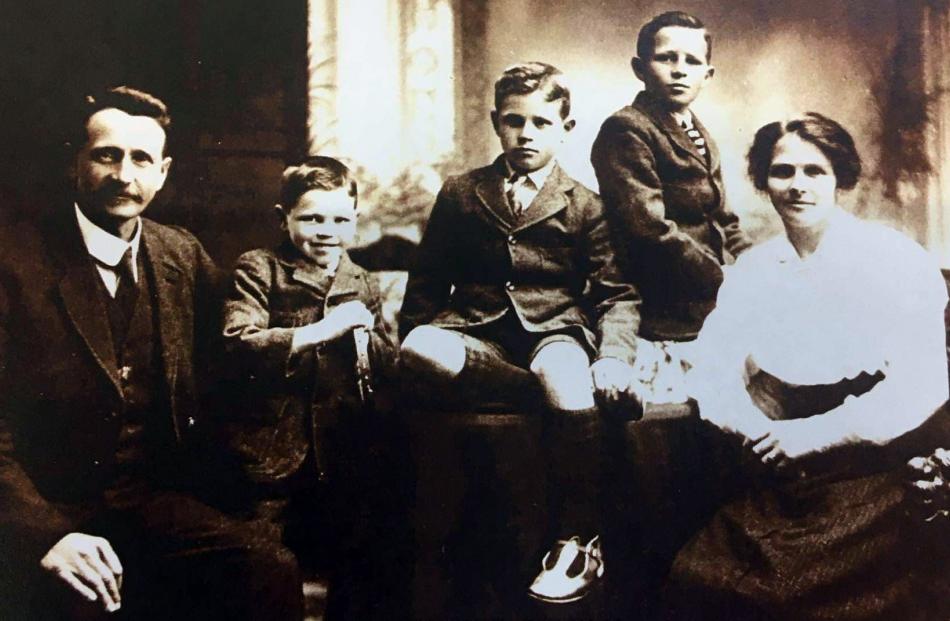 William and Rua Lawrence and their three sons,  Douglas, Jack and Gordon. PHOTO: SUPPLIED