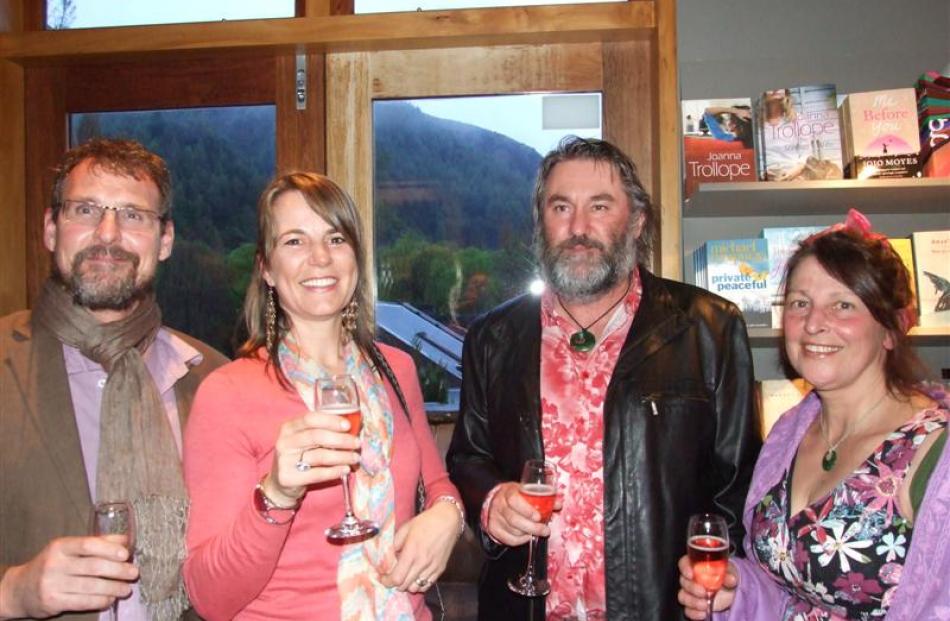 Attendees (from left) Nic Soper,  of Arrowtown, Carla Spring, of Arrowtown, and Dave van der Zwet...