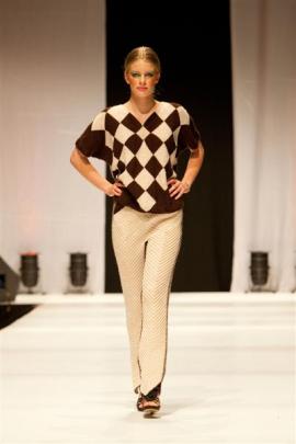Daphne Randle, of Alexandra, won the knitted category of the 2012 WoolOn  competition with her...