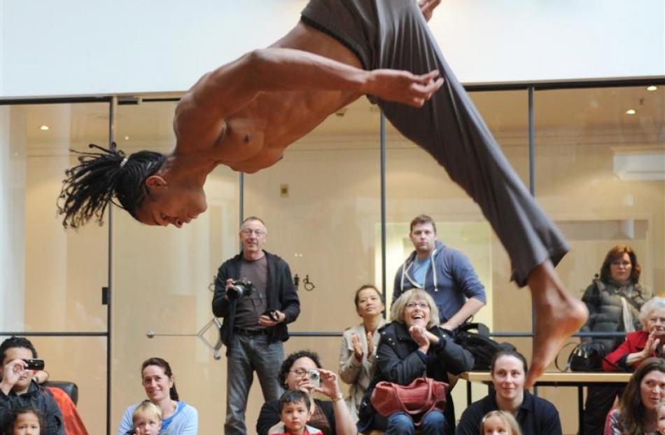 <i>Bahia of all Colours</i>, at the Dunedin Public Art Gallery last week. Photo by Craig Baxter.