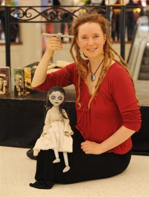 Asphyxia, with her marionette Martha Brimstone, previews her show <i>Hatched</i> at the Meridian...