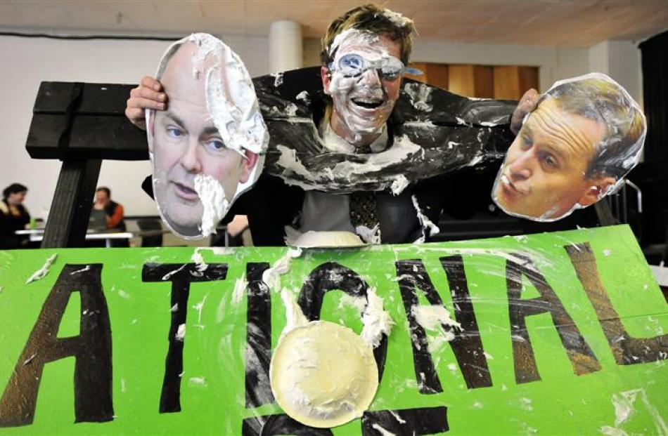 The many faces of Logan Edgar in his role as Otago University Students' Association president.