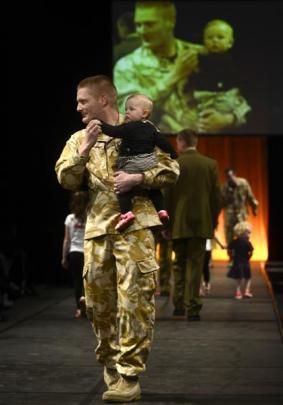 Margo, 10-month-old daughter of Miracle's co-owner Harriet Moir, takes to the catwalk in the safe...