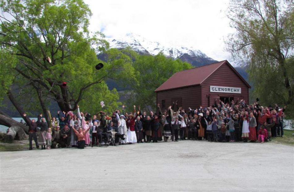 To mark Glenorchy's 150th anniversary, a mass photo was taken with residents, visitors and the ...