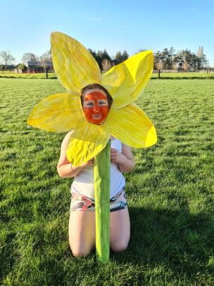 Longbeach junior Zara Redwood is at one with nature in her wearable art picture.

