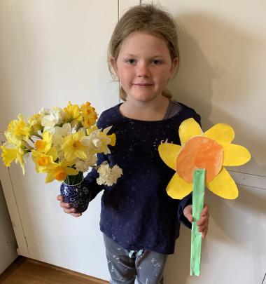 Harriet White-Waterton is smelling nothing but daffodils in her daffodil- themed picture. PHOTOS:...