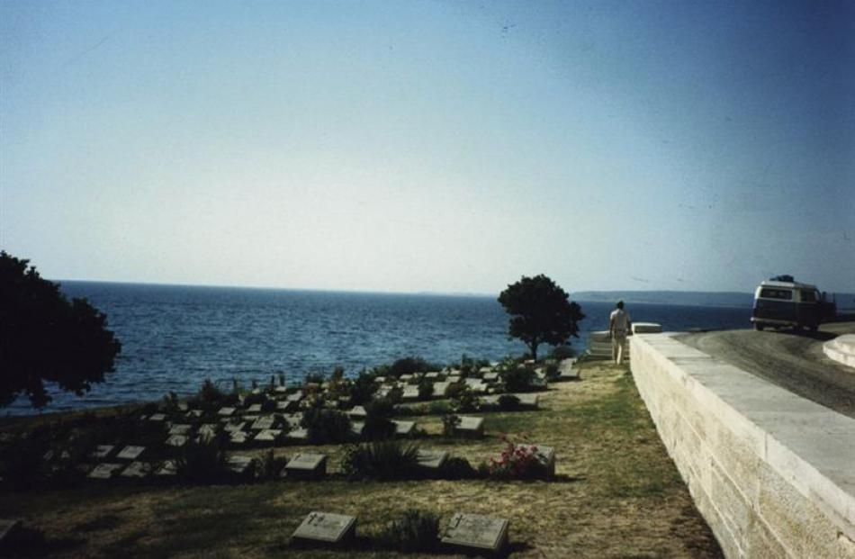 Graves at Gallipoli, Turkey.