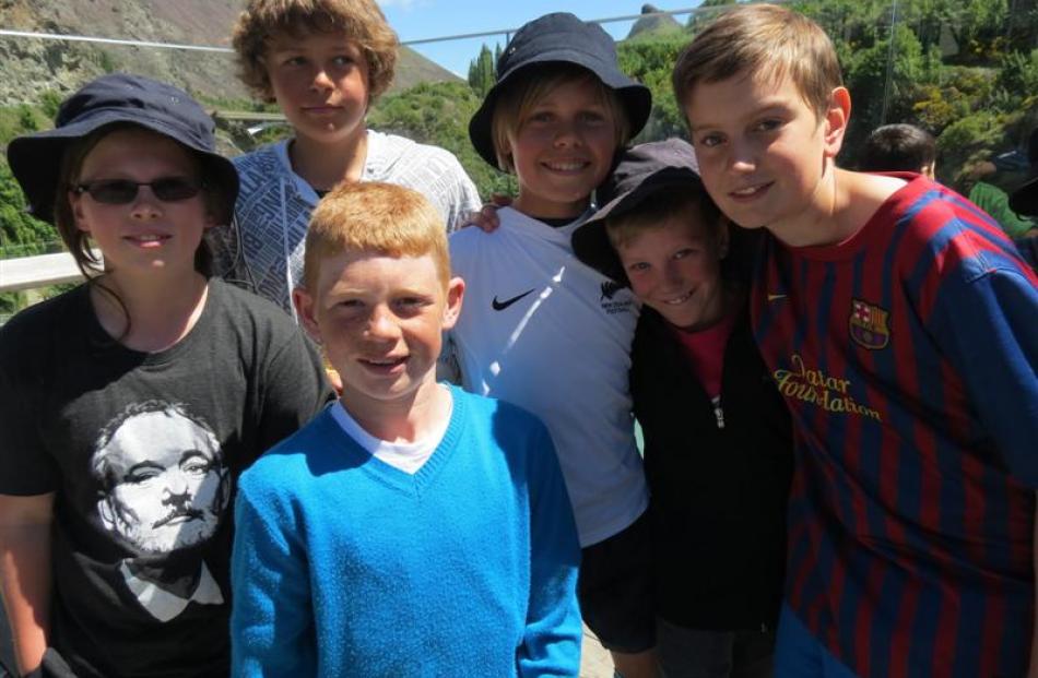 Remarkables Primary School pupils Reuben Thompson   and Lindy Matthews (both 11), of Queenstown,...