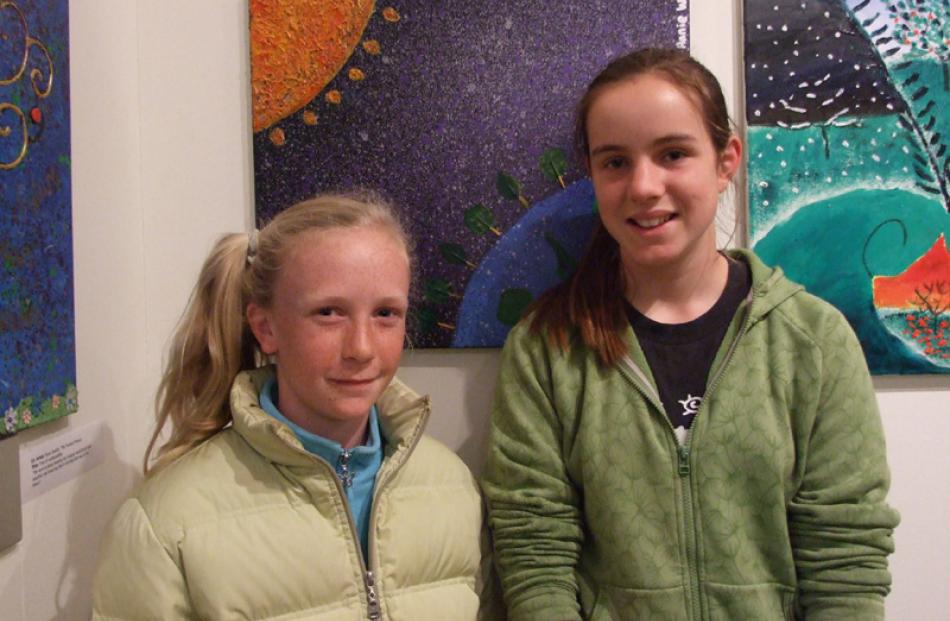 Annie Wardle (left) and Hannah Heyward (both 12), both of Alexandra.