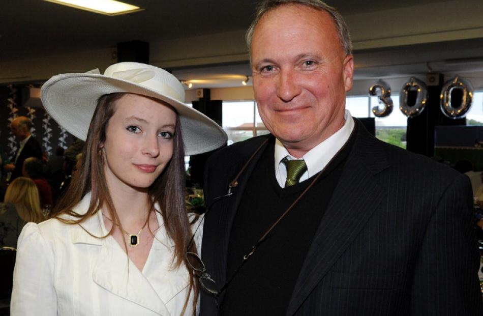 Sarah (16) and her father Steve Atkins, of Dunedin.