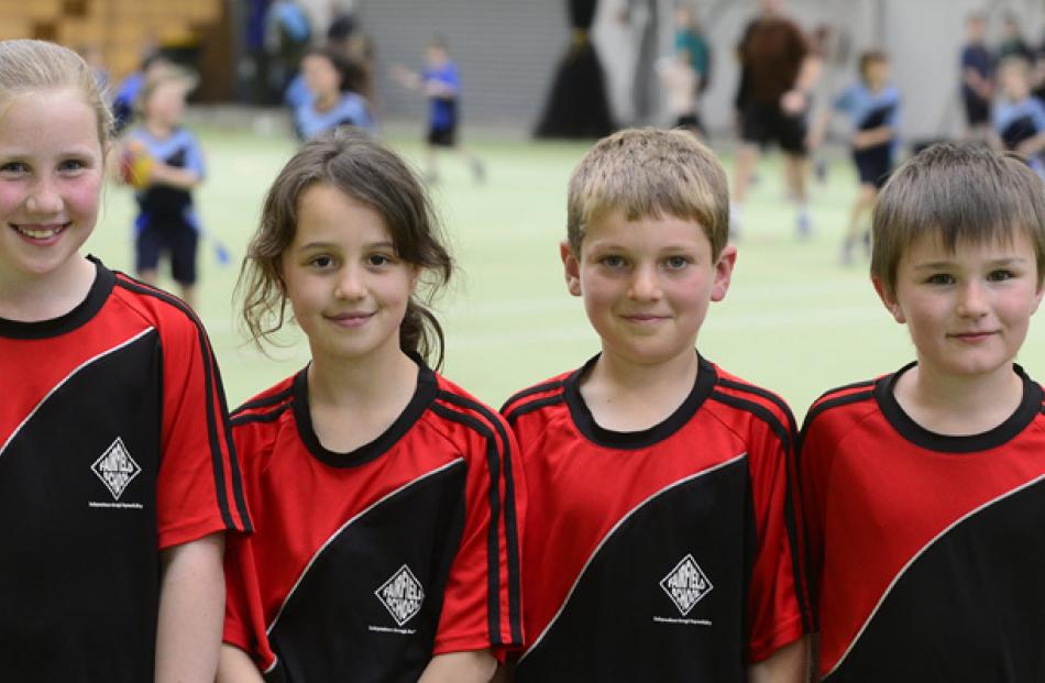 Courtney Henderson (9), Caitlin McLellan (9) Josh MacDonald (8) and Liam Grellet (7) all of...