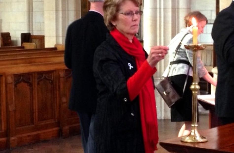White Ribbon supporter Lesley Elliott, the mother of murdered Dunedin woman Sophie Elliott,...