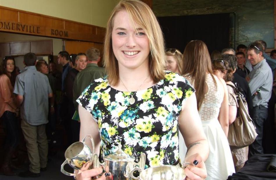 Lauren Wilson (20), of Dunedin, graduated with  five awards and one scholarship.  Photos by...