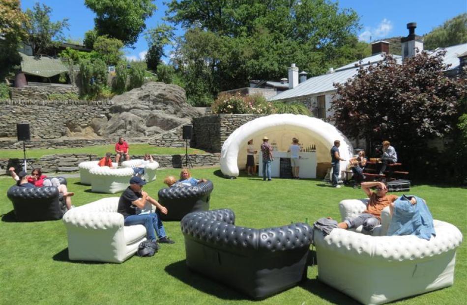 A public lounge, complete with bar, on Buckingham Green was a new addition for the second annual...